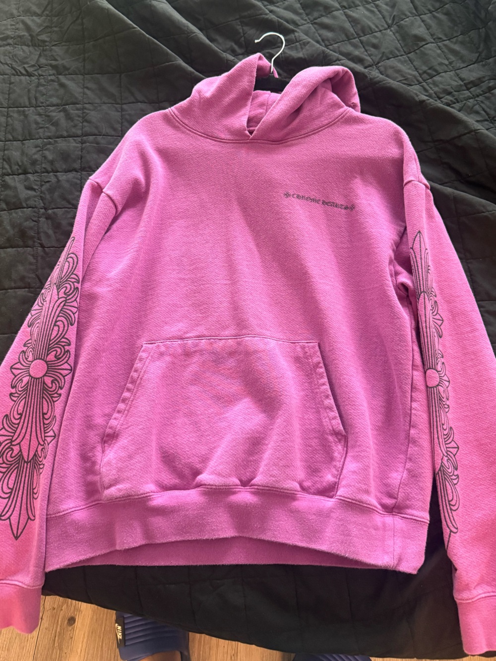 Chrome heart matty boy spider web hoodie purple/pink
